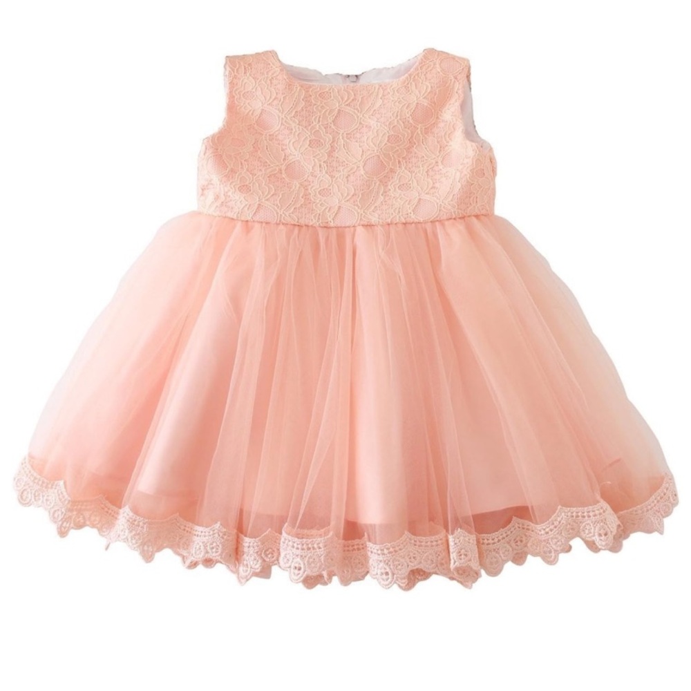 Kidmoretree Pink Lace and Tulle Dress Size 24m